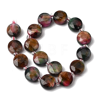 Dyed Natural Tiger Eye Beads Strands G-D105-A12-02-1