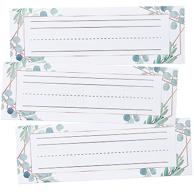 25Pcs Rectangle Paper Manuscript Name Plates DIY-WH0491-09A-1