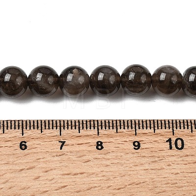 Natural Smoky Quartz Beads Strands X-G-B167-A09-8mm-1