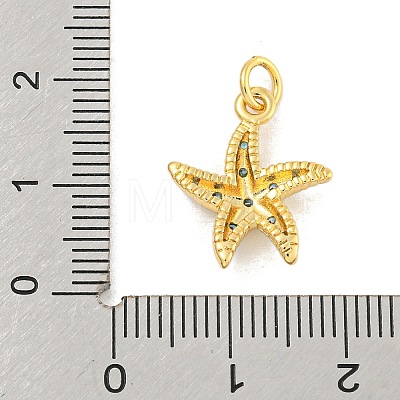 Rack Plating Brass Micro Pave Cubic Zirconia Pendants KK-K341-57G-1