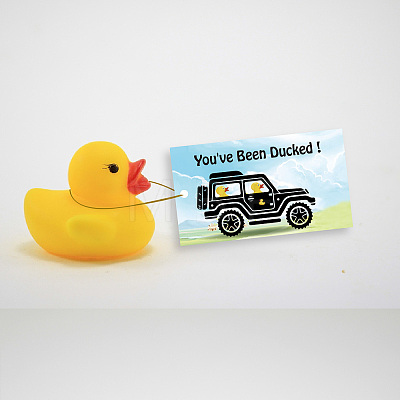 CREATCABIN 50Pcs Duck Theme Paper Card AJEW-CN0001-94H-1