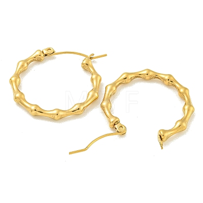 PVD Vacuum Plating 304 Stainless Steel Hoop Earrings for Women EJEW-G401-06G-1