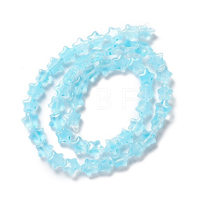 Transparent Glass Beads Strand GLAA-F112-02F-1