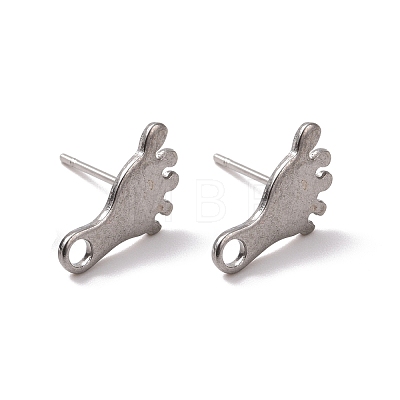 Non-Tarnish 201 Stainless Steel Stud Earring Findings STAS-K241-13P-1