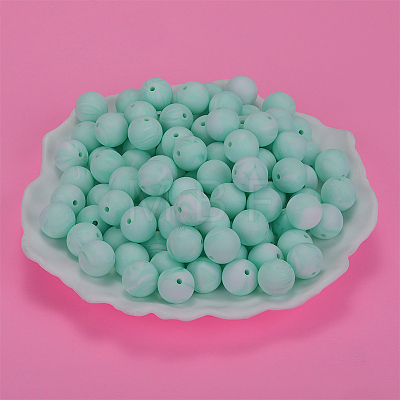 Round Silicone Focal Beads SI-JX0046A-60-1