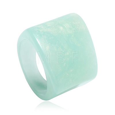 Rectangle Acrylic Finger Rings for Women WGE6404-03-1