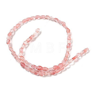 Cherry Quartz Glass Beads Strands G-M420-H07-03-1