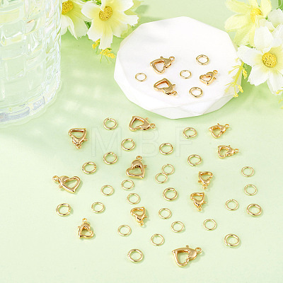 16Pcs Brass Lobster Claw Clasps KK-TA0009-16-1