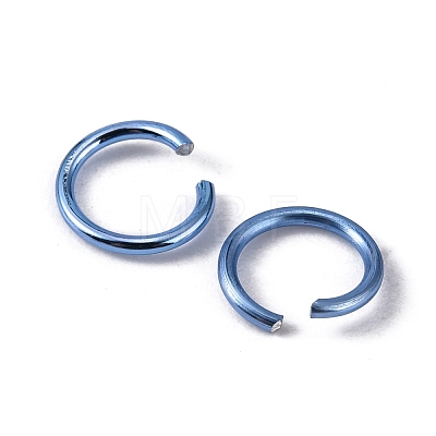Aluminum Wire Open Jump Rings ALUM-R005-0.8x6-19-1