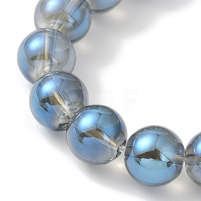 Transparent Electroplate Glass Beads Strands GLAA-T032-T8mm-C03-1