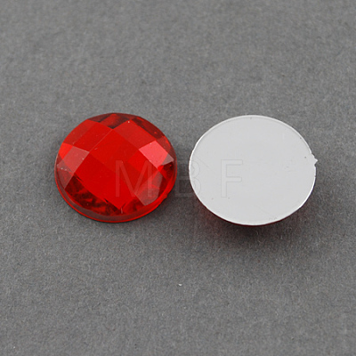 Acrylic Rhinestone Cabochons GACR-R002-12mm-02-1