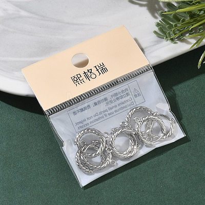 SHEGRACE Brass Hoop Earrings Findings XGR0152P-90P-1