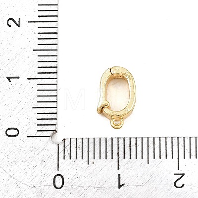 Brass Micro Pave Clear Cubic Zirconia Enhancer Shortener Pendant Bails KK-Z151-02G-1