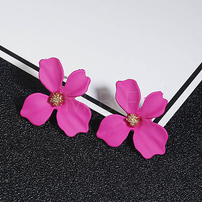 Flower Alloy Stud Earrings WGD3727-03-1