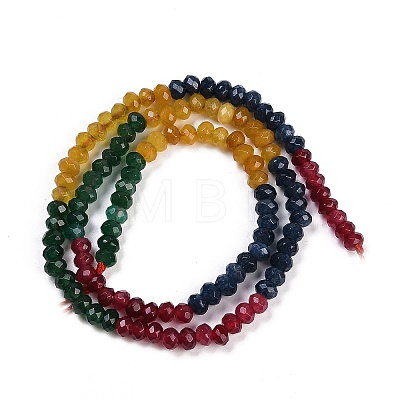 Gradient Color Natural White Jade Beads Strands G-Z069-01H-1