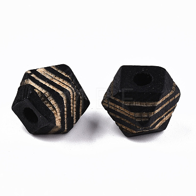 Painted Natural Wood Beads WOOD-T021-52A-M-1