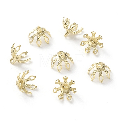 Brass Bead Cap Pendant Bails X-KK-H739-19G-1