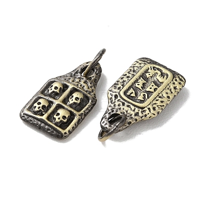 Tibetan Style Brass Pendants KK-M284-41AB-1