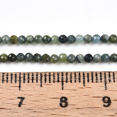 Natural Blue Tourmaline Beads Strands G-R475-027-01-1