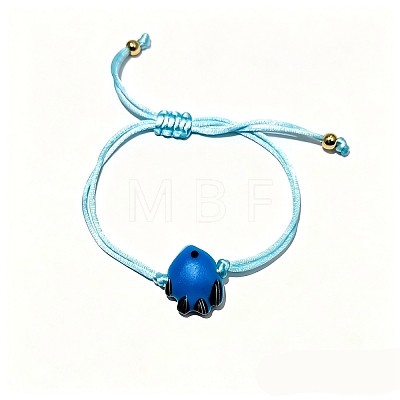 Handmade Porcelain Bead Braided Bead Bracelets WGDE3B3-03-1