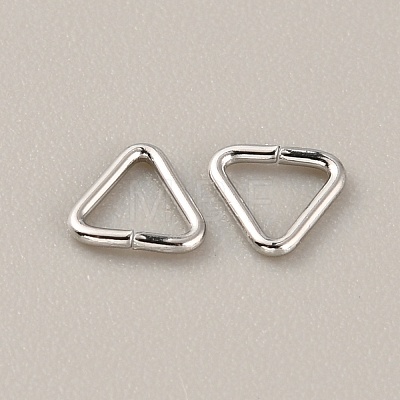 Brass Triangle Linking Ring KK-WH0031-08P-1