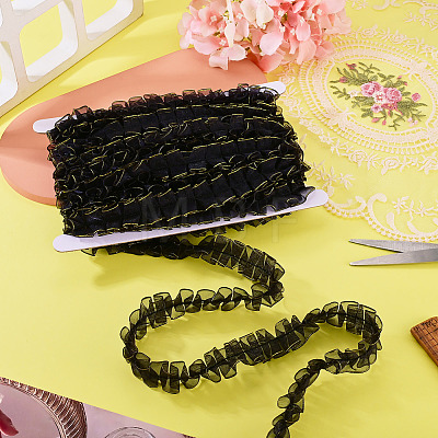 10M Double Layer Polyester Lace Ribbon OCOR-TA0004-14A-1