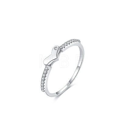 925 Sterling Silver Micro Pave Cubic Zirconia Finger Rings for Women FS-WGD3007-05-1