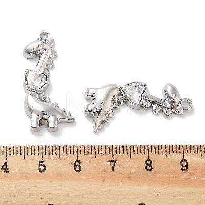 Rack Plating Alloy Rhinestone Pendants PALLOY-F311-20P-01-1