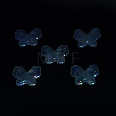 UV Plating Luminous Transparent Acrylic Beads OACR-P010-11E-1