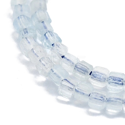 Grade A Natural Aquamarine Beads Strands G-P457-B01-09-1