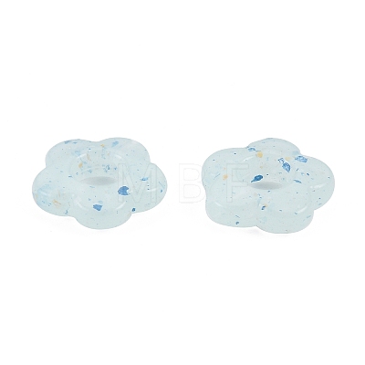 Marbled Stone Style Opaque Acrylic Beads OACR-G009-06A-1