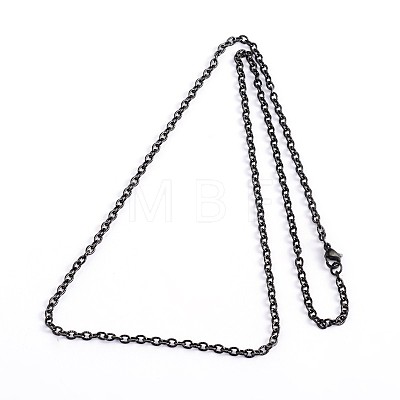 304 Stainless Steel Cable Chain Necklaces X-STAS-F016-22A-1