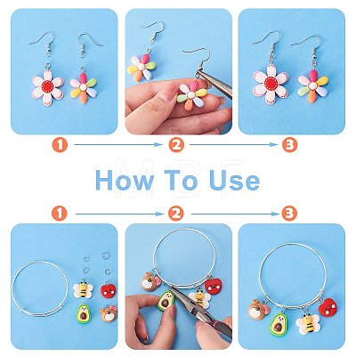 DIY Cute Drop Earring Making Kit DIY-SZ0007-93-1