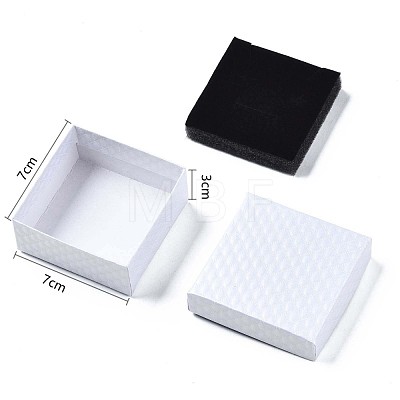 Square Cardboard Jewelry Boxes CBOX-N012-34B-1