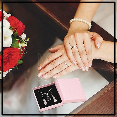 6Pcs Square Cardboard Necklace Box CBOX-YW0001-05C-1