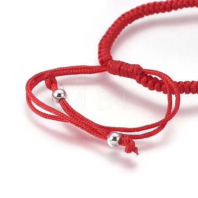 Nylon Cord Braided Bead Bracelets Making BJEW-F360-FP18-1