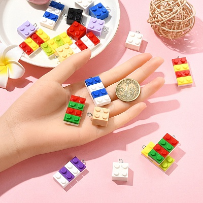 10Pcs Resin Pendants RESI-YW0004-62-1