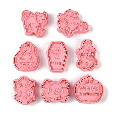 Halloween Plastic Cookie Candy Food Cutters Molds DIY-K080-04-1