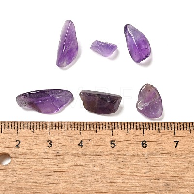 Natural Amethyst Chip Beads G-Q193-02B-1