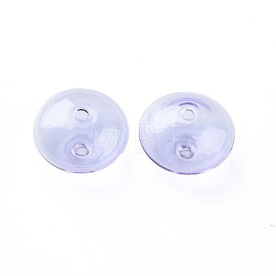 Transparent Handmade Blown Glass Globe Beads GLAA-T012-52B-1