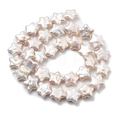 Natural Baroque Keshi Pearl Beads Strands PEAR-P064-04B-02A-1