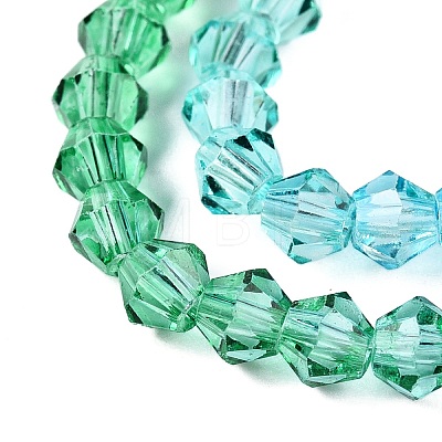 Gradient Color Baking Paint Glass Bead Strands X1-DGLA-A039-T6mm-A018-1