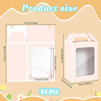 24Pcs Rectangle Paper Storage Gift Boxes CON-WA0001-33B-1