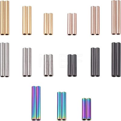 Unicraftale 304 Stainless Steel Tube Beads STAS-UN0004-03-1