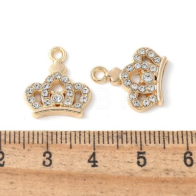 Alloy Crystal Rhinestone Pendants PALLOY-E775-12G-1