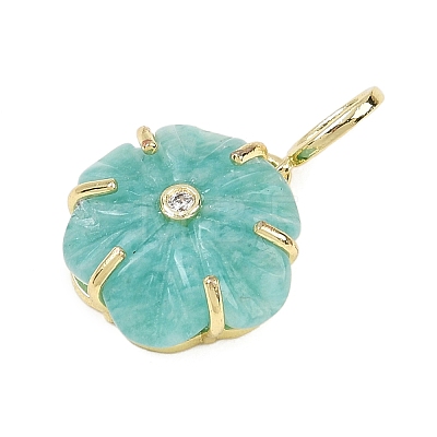 Natural Amazonite Carved Pendants G-G330-01G-07-1
