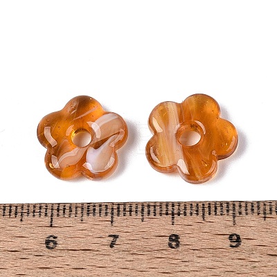 Two Tone Handmade Lampwork European Beads LAMP-N024-39-01G-1