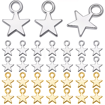 200Pcs 2 Colors Alloy Charms FIND-SC0023-74-1