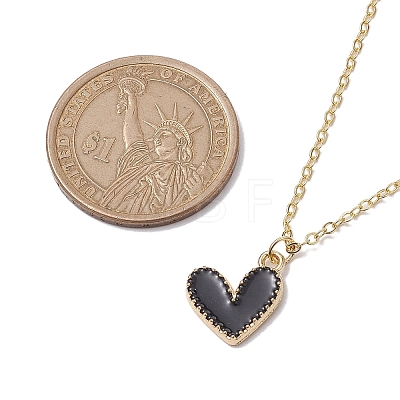 Alloy Enamel Heart Pendants Necklaces NJEW-JN04772-02-1