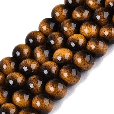 Imitation Tiger Eye Glass Beads Strands GLAA-Q106-03A-B03-1